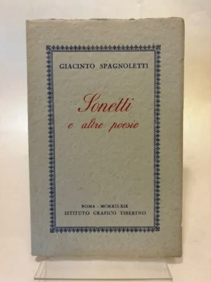 Sonetti e altre poesie. (OPERA PRIMA).