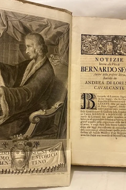 Storie fiorentine di Messer Bernardo Segni, gentiluomo fiorentino dell'anno MDXXVVII al MDLV. Colla vita di Niccolò Capponi Gonfaloniere della Repubblica di Firenze, descrittod al medesimo Segni suo nipote. 
