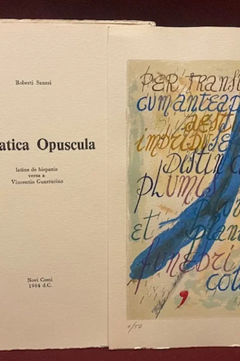 Feriatica opuscola. Latine de hispanis versa a Vincentio Guarracino. 