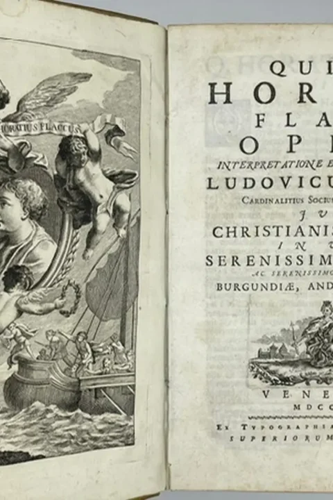 Quinti Horatii Flacci Opera. Interpretatione et notis illustravit Ludovicus Desprez. In usum Serenissimi Delphini.