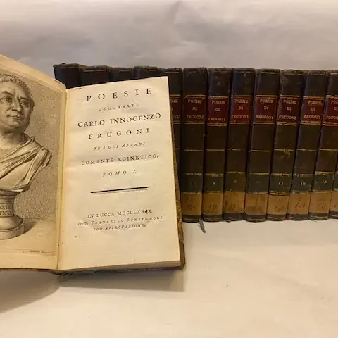 Poesie dell'Abate Carlo Innocenzo Frugoni fra gli Arcadi Comante Eginetico. Voll I-(XV).