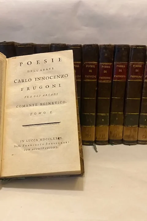 Poesie dell'Abate Carlo Innocenzo Frugoni fra gli Arcadi Comante Eginetico. Voll I-(XV).