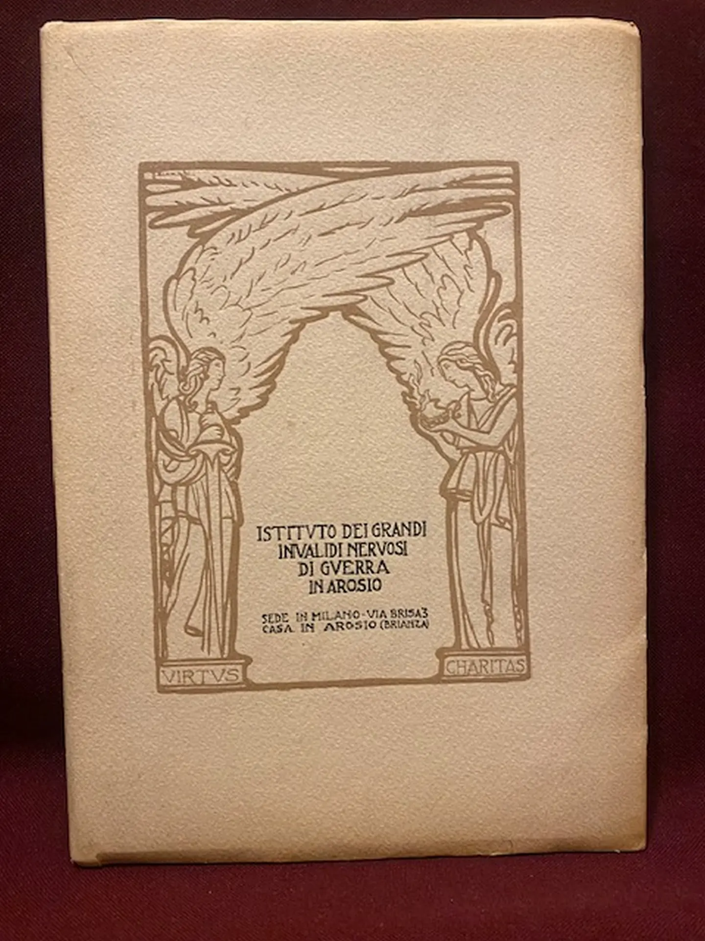 Istituto dei grandi invalidi nervosi di guerra in Arosio sede in Milano - Via Brisa 3 casa in Arosio (Brianza).