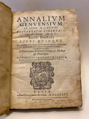 Annalium Genuensium ab anno MDXXVIII recuperatae libertatis usque annunm MDL. Libri quinque.