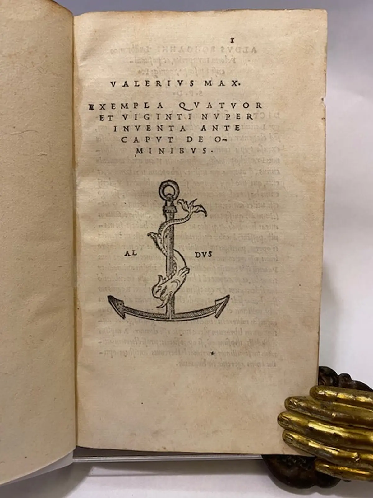 Valerius Max Valerius Max. Exempla Quatuor e Viginti nuper inventa ante caput de ominibus