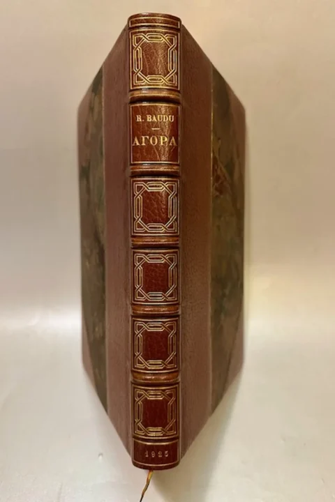 Agora. Texte de René Baudu. Illustré de vingt-trois compositions originales dessinées et gravées a la pointe -sèche par Lobel-Riche.