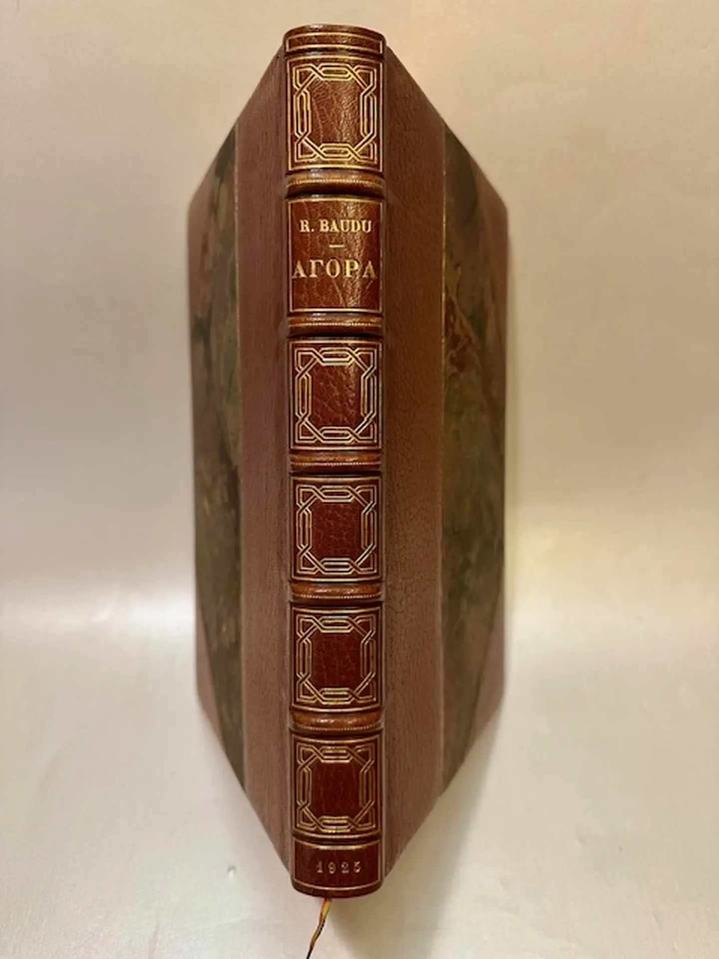 Agora. Texte de René Baudu. Illustré de vingt-trois compositions originales dessinées et gravées a la pointe -sèche par Lobel-Riche.