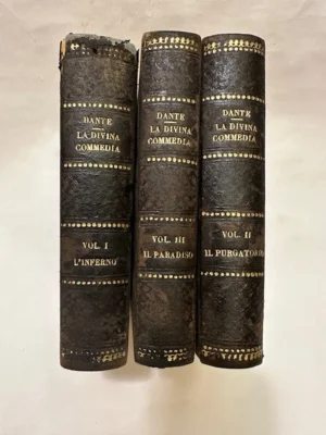 Commedia di Dante Allighieri con ragionamenti e note di Niccolò Tommaseo. 3 volumi.