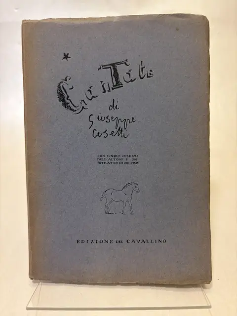 Cantate di Giuseppe Cesetti. Con cinque disegni dell'autore e un ritratto di De Pisis.