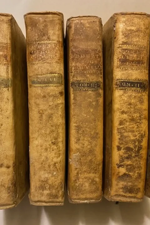 Le leggi civili nel lor ordine naturale di Gio. Domat. Voll. I (VI).