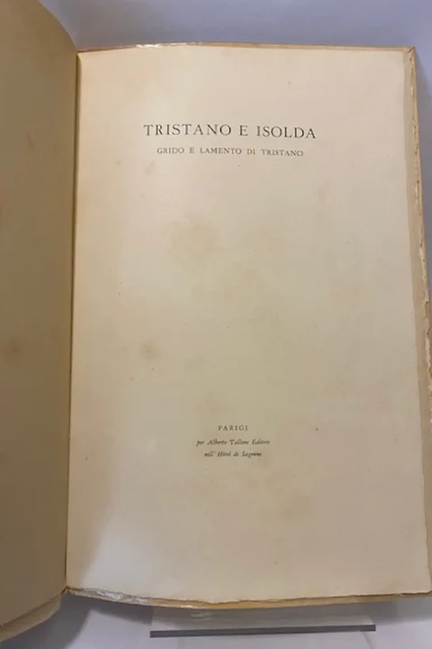 Tristano e Isolda. Grido e lamento di Tristano.