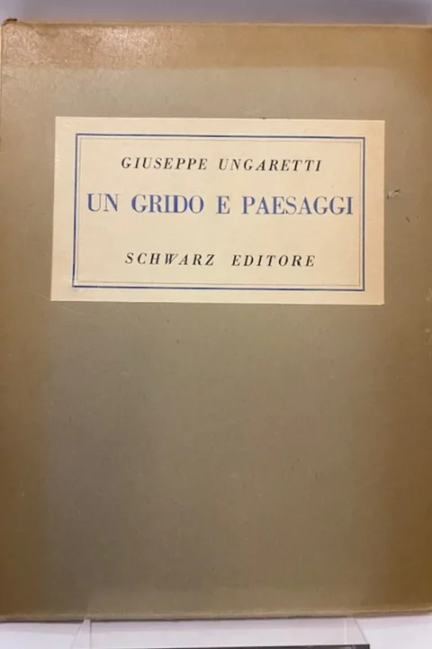 Un grido e paesaggi. Con uno studio di Piero Bigongiari e cinque disegni di Giorgio Morandi.