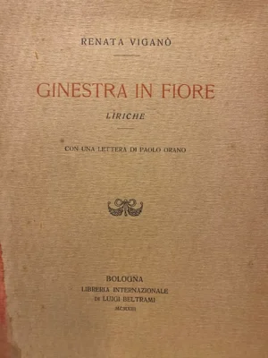 Ginestra in fiore – liriche - con una lettera di Paolo Orano.