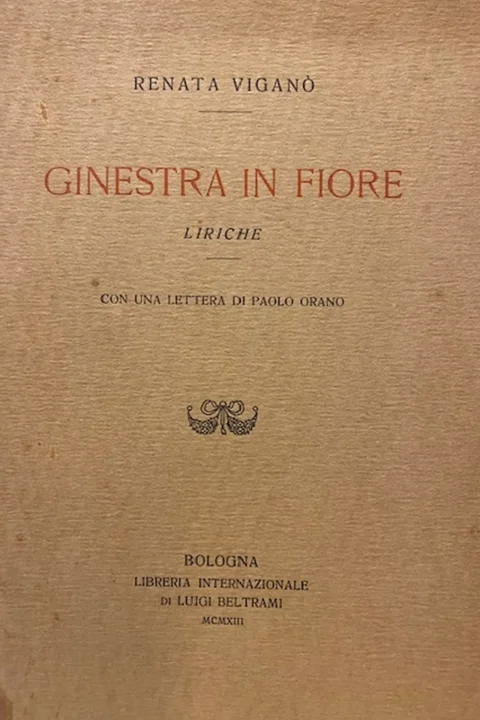 Ginestra in fiore – liriche - con una lettera di Paolo Orano.