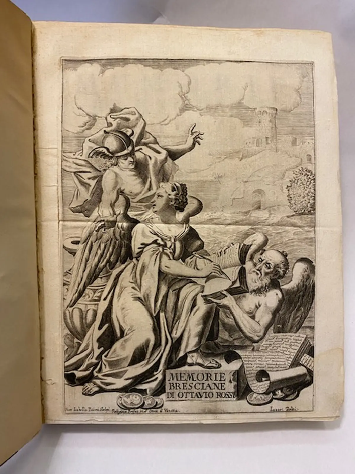 Le memorie bresciane. Opera historica, e simbolica. Riveduta da Fortunato Vinaccesi e dal medesimo in questa nuova Impressione accresciuta di considerabil numero di Marmi non più Stampati