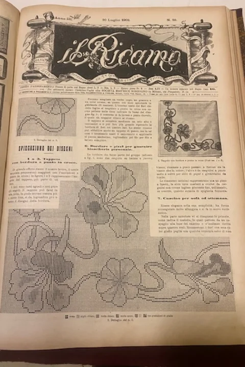 Il Ricamo. Annata III - 1902    dal nr. 1 (5 gennaio) al nr. 52 (28 dicembre).
