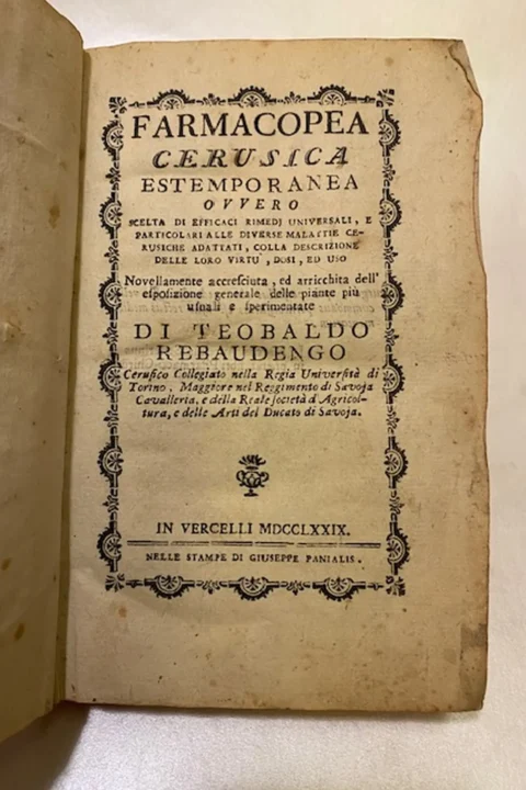 Farmacopea cerusica estemporanea ovvero scelta di efficaci rimedj universali, e particolari alle diverse malattie cerusiche adattati, colla descrizione delle loro virtù, dosi, ed uso. Novellamente accresciuta ed arricchita dell'esposizione generale delle piante più usuali e sperimentate.