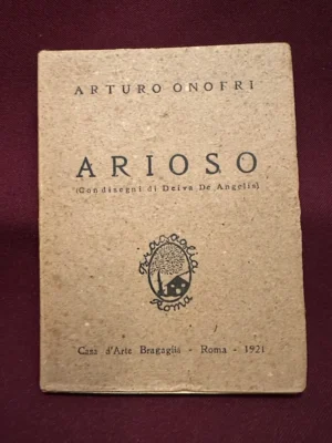 Arioso. Con disegni di Deiva de Angelis. (DEDICA)
