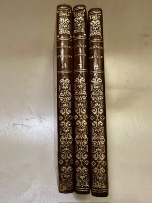 Manuale della storia Della Filosofia. Tradotto da Francesco Longhena con note e supplimenti dei Professori Giandomenico Romagnosi, Baldassare Poli e Peitro Perrone. Voll. I-II-III.