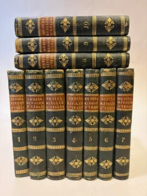 Delle Rivoluzioni d'Italia Libri Venticinque di Carlo Denina con giunte e correzioni dell'autore. Voll. 10 - completo.