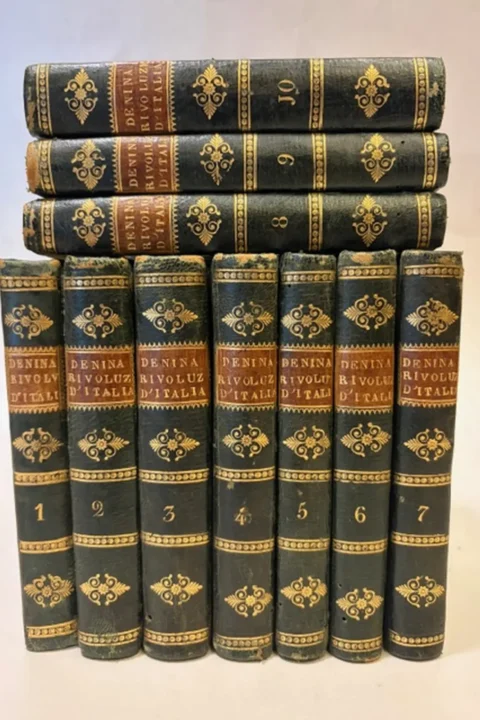 Delle Rivoluzioni d'Italia Libri Venticinque di Carlo Denina con giunte e correzioni dell'autore. Voll. 10 - completo.