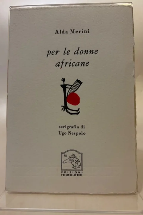Per le donne africane. Serigrafia di Ugo Nespolo.