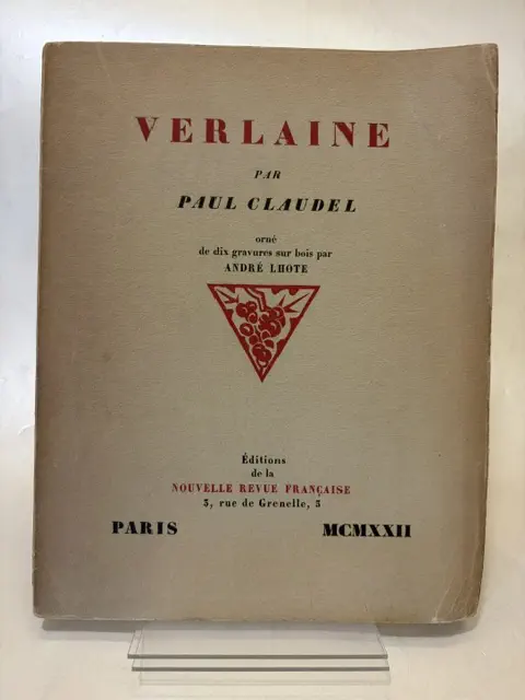 Verlaine. Orné de dix gravures sur bois par André Lhote.