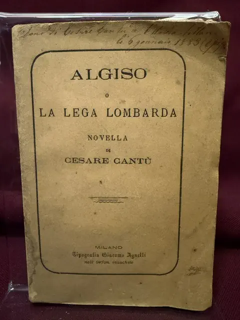 Algiso o la Lega Lombarda novella di Cesare Cantù.