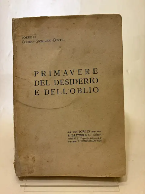 Primavere del desiderio e dell'oblio.