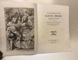 Collegium Sancti Thomae Aquinatis de Urbe ordinis praedicatorum litterae promotionis ad magisterium in sacra theologia.