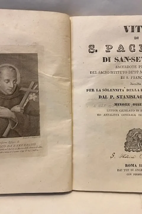 Vita di S. Pacifico di San-Severino sacerdote professo del Sacro Istituto de' Pp. Mm. Osserv. Riformati di S. Francesco descritta per la solennità della di lui canonizazione dal P. Stanislao Melchiorri minore osservante lettor giubilato in sacra teologia 